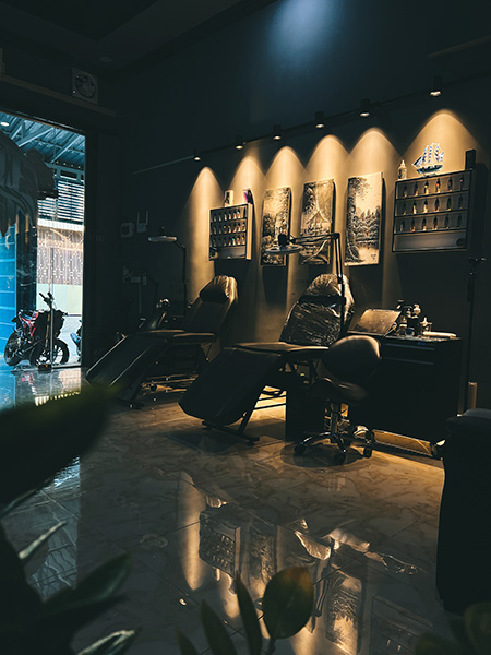 Cozy and professional tattoo studio in Poipet, Cambodia